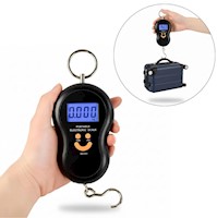 Balanza Electrónica Digital de Mano Hasta 50kg Multiusos Báscula Maleta de Viaje